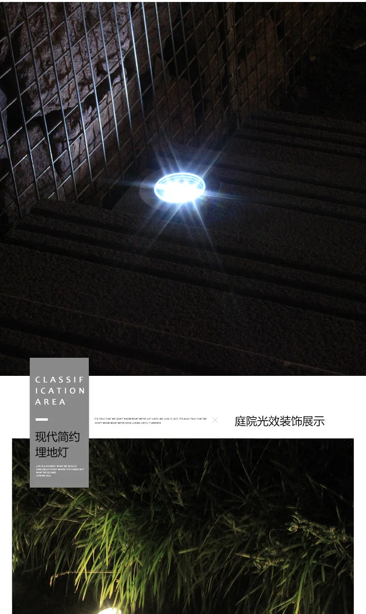 Перекрестная граница для 3LED пираньи алюминиевые литые Солнечный Подземный свет Солнечная лампа зарытый свет газонные лампы садовые огни