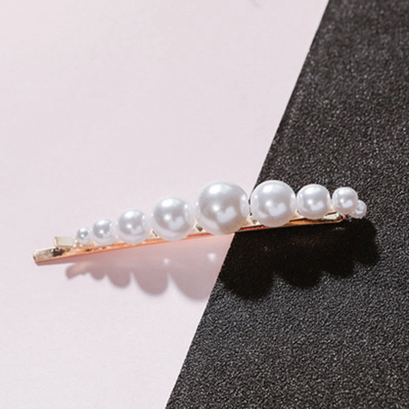 1pcs Fashion Pearl Hair Clip for Women Barrette Hair Pins Barrettes BB Hair Clips Hairpin for Girls Styling Accessories - Цвет: 04