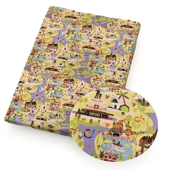 

Animal 50*140cm Polyester Cotton Fabric Printed Cloth Sewing Quilting Fabrics for Patchwork Needlework DIY,c10114