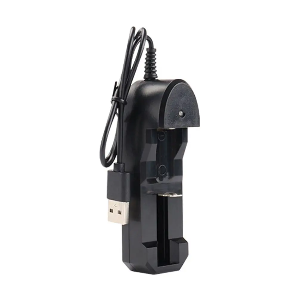 1 Slot USB 18650 Зарядное устройство Черный 4 слота переменного тока 110 В 220 В двойной для 18650 зарядки 3,7 в перезаряжаемая литиевая батарея - Цвет: 1 Slot