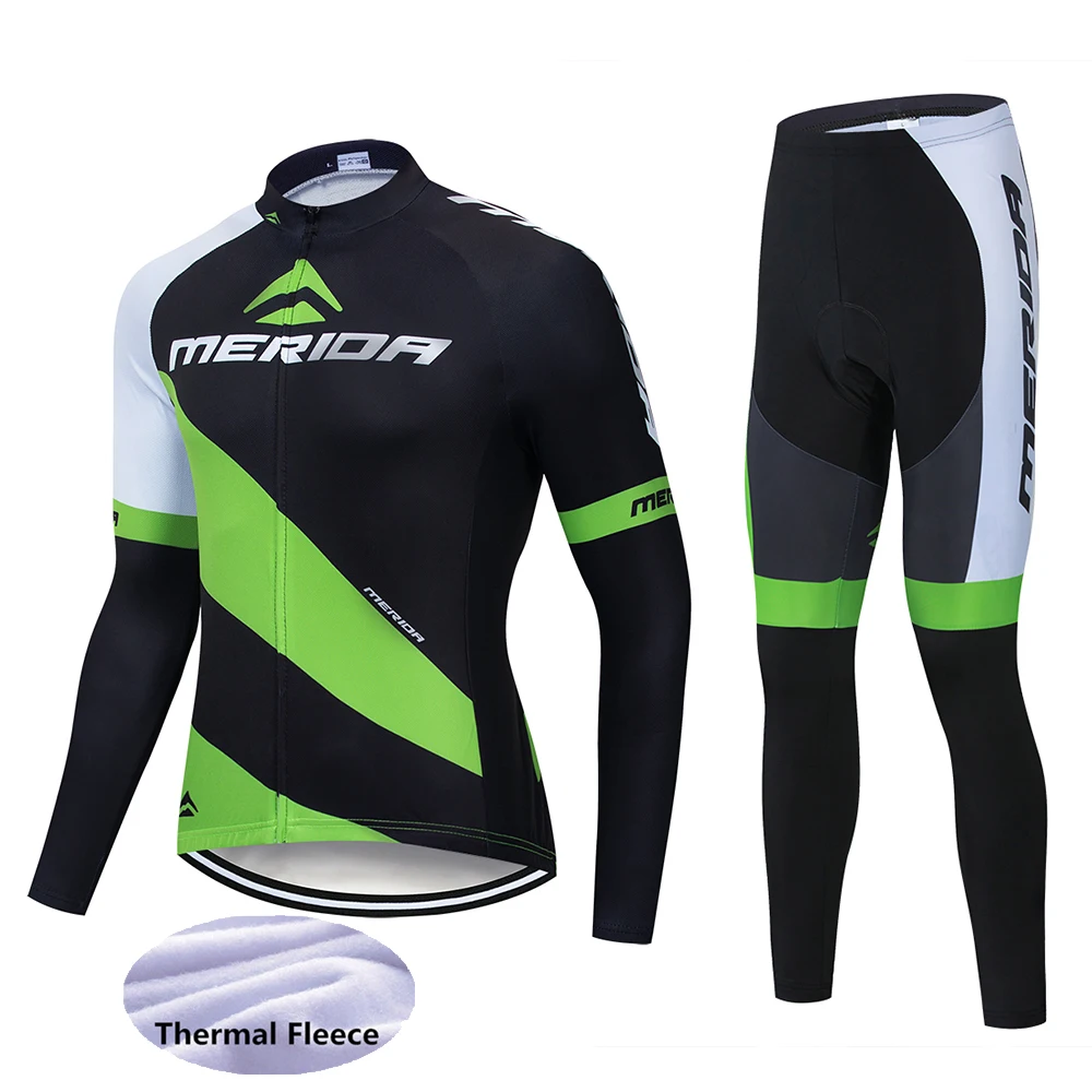 Зимний теплый флисовый длинный комплект для велоспорта Ropa Roupa De Ciclismo Invierno MTB велосипедная Одежда для велоспорта