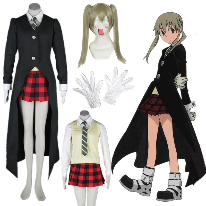 Аниме Soul Eater Maka Albarn косплей женская одежда костюм на Хэллоуин