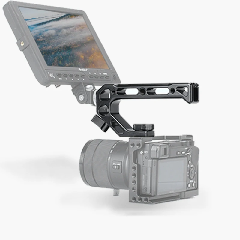 ABKT-UURig R008 Камера Холодный башмак Ручка Рукоятка с Arri определение местоположения внешний монитор микрофон для Nikon Canon M50 sony DSLR пришел