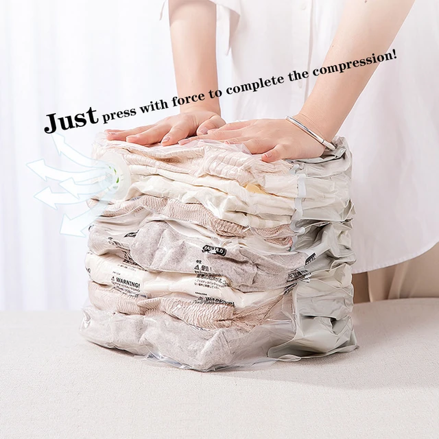 New Convenient Vacuum Bag Storage Organizer Transparent Clothes