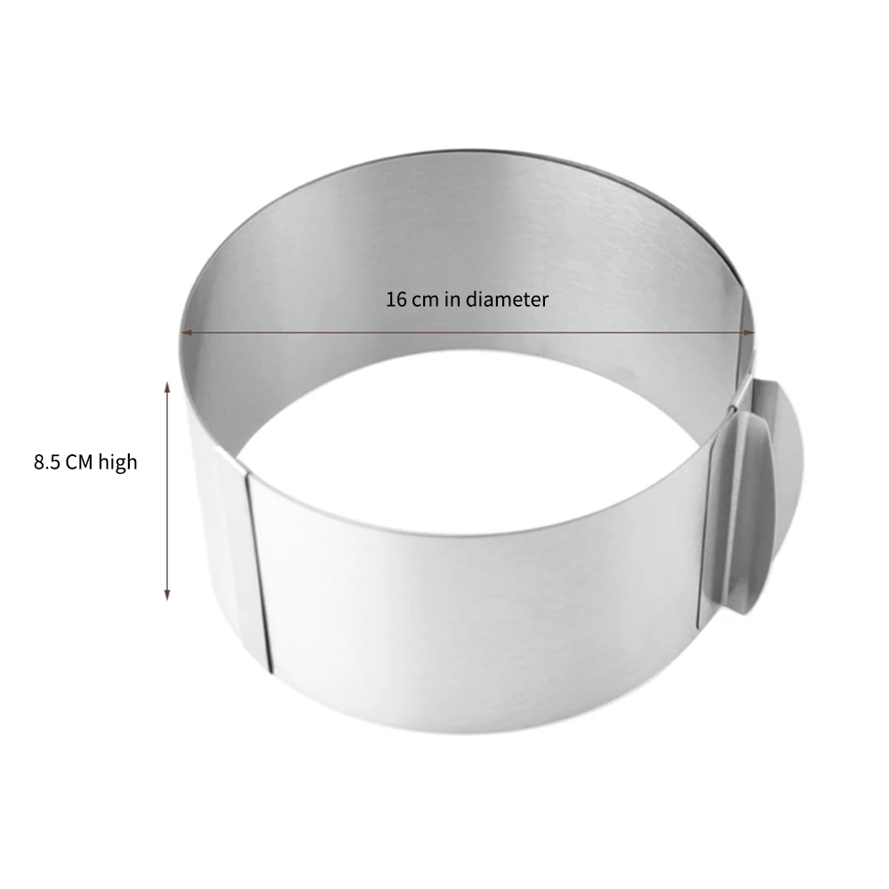 6 10 Inch Adjustable Stainless Steel Fondant Cake Mold Cutter Baking