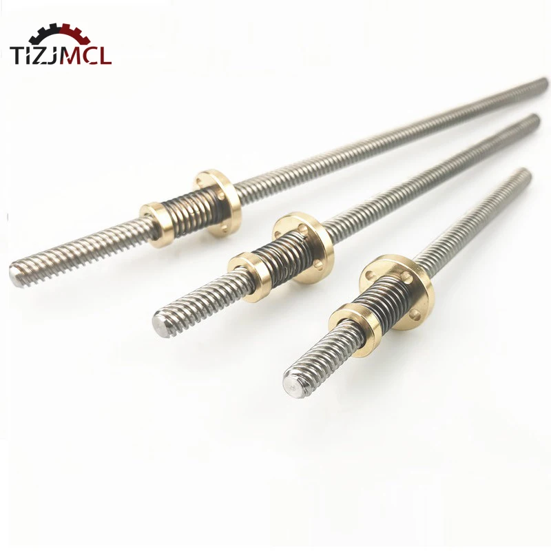 T8 Lead Screw Anti Backlash Spring Nut Loaded Elimination Gap Nut 2mm 4mm 8mm For Acme Threaded Rod DIY CNC 3D Printer Parts lead screw