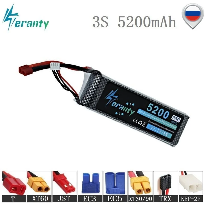 Высокая скорость 11 1 V 5200mAh Lipo батарея для RC автомобилей роботов самолетов