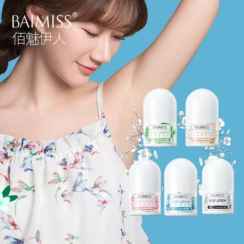 

BAIMISS Fresh Ball Body Deodorant Perfume Summer Sweat Antiperspirant Rollerball armpit scent Quick absorbing 30ml