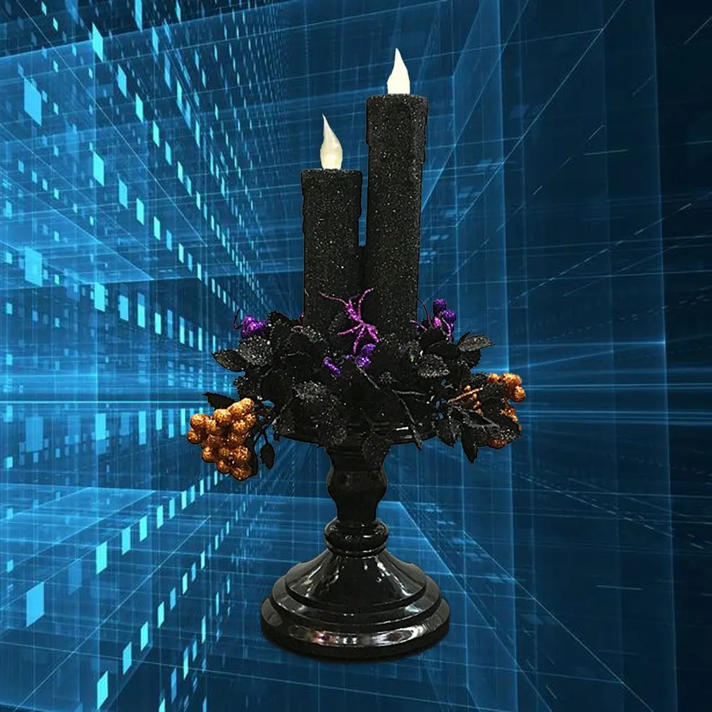 Хэллоуин Электрический батарея питание Tealight светящиеся свечи ужас вечерние украшения