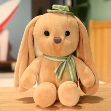 Peluche de lapin Sakura 30 60cm, joli Animal en peluche, doux, marron, rose, blanc, cadeau pour enfants et adultes, décoration de la maison