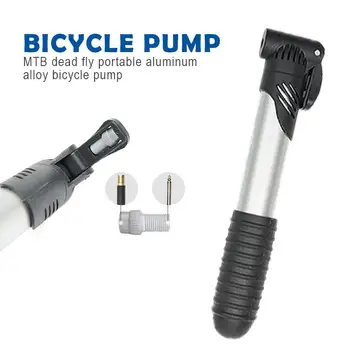 

Inflator Tyre Pump Mountain Bike Tool Bicycle Inflating Silver Aluminum Alloy Bike Pump Portable Travel Cycling Accessories