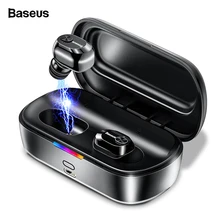 Baseus W01 TWS Bluetooth Fone de Ouvido Sem Fio Fone De Ouvido Bluetooth 5.0 Estéreo Baixo fones de ouvido Sem Fio Com Microfone HD Para O Telefone(China)