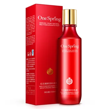 

OneSPring Red Pomegranate Fresh Moisterizing Facial Emulsion Nourishing Replenishment Oil Control Face Skin Care