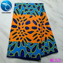 Воск liulanzhi ткани Лидер продаж Африканский Воск принты ткань с камнями хлопок батик ткань для платья 6 ярдов ML2ZL34-ML2ZL64