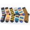 Comparison 2020 Autumn New Happy Socks Men Colorblock Stripes Funny Socks Warm Birthday Holiday Gift Daily Wild 6 Colors skateboard Socks 4001133804259