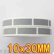 10x30 мм-серебристо-серый царапина покрытие пленка скретч карты Stickers-1000pcs/рулон