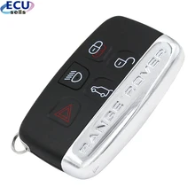 Alta qualidade nova chave remota caso escudo fob 5 botão para land rover range rover esporte lr4 evoque lado com palavras