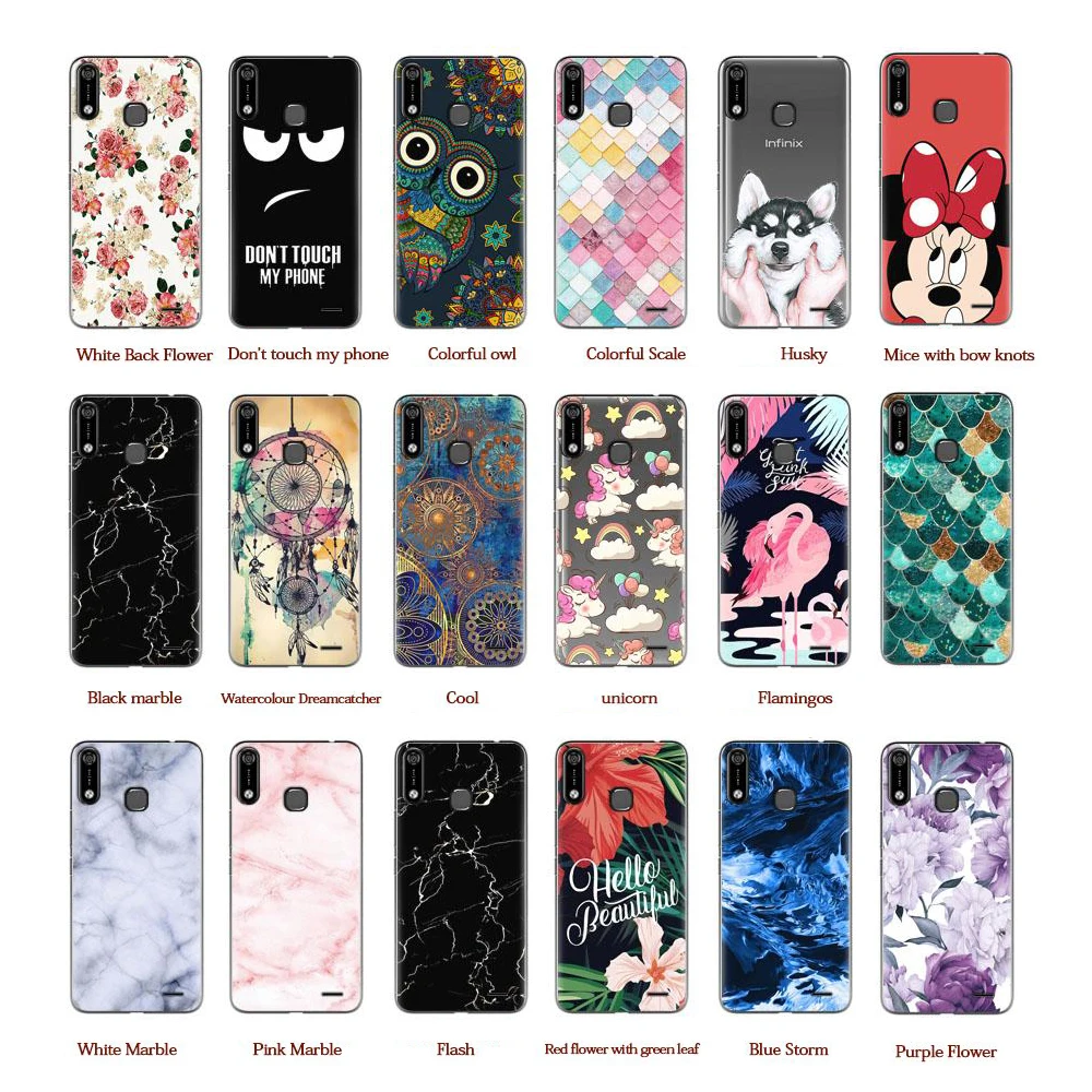 

Case for Infinix Hot 7 X624 Case 6.2" Silicone Back Cover Cartoon for Infinix Hot7 X624 X624B Phone Case TPU Soft Funda Capa