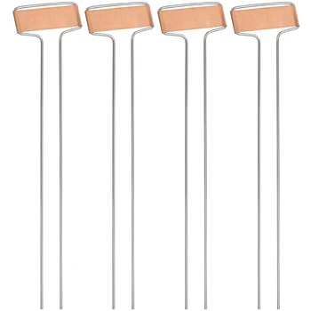

25-Pack Weatherproof Banner Copper Metal Plant Labels, Height 10.5 Inch, Label Area 2.5 Inch x 7/8 Inch