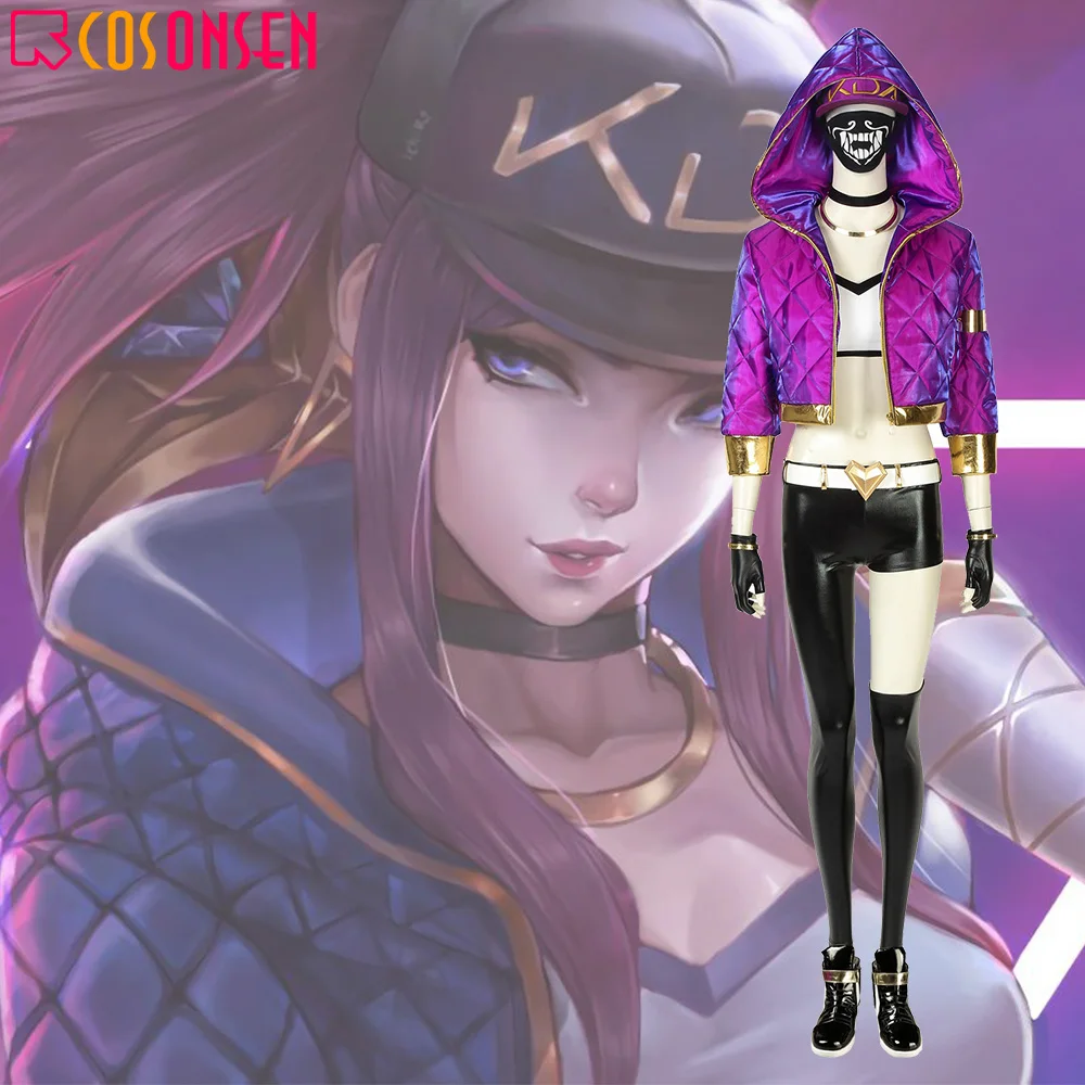 Игра LOL KDA Akali Косплей Костюм Лига Легенд K/DA косплей девушка группа сексуальный