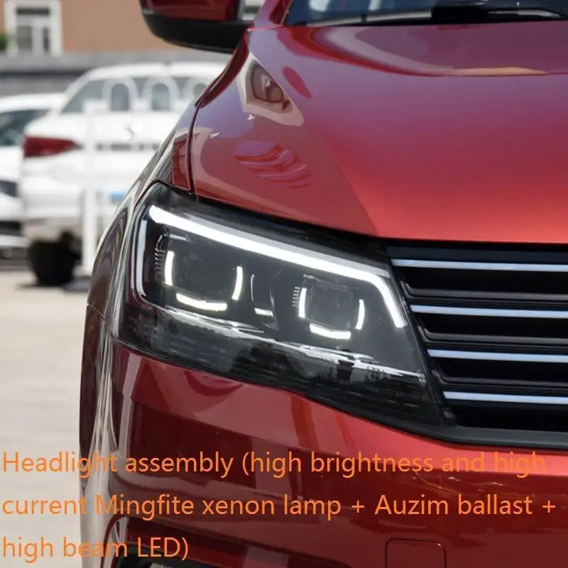 Запчасти для экстерьера Drl Assessoires Luces Para Автомобильные фары в сборе Светодиодные Автомобильные фары 15 для Volkswagen Lavida - Цвет: Number 8