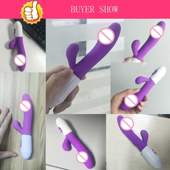 G Spot Rabbit Vibrator Sex Toys for Women Dildo Vibrators Vagina Clitori Massager Dual Vibration AV Stick Safe Sex Adult Product 6