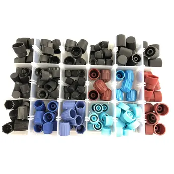 

Universal Air Conditioner For Car Refrigerant Tire Valve Cap High And Low Plastic Side Port Easy Cap Auto Accessories 170Pcs