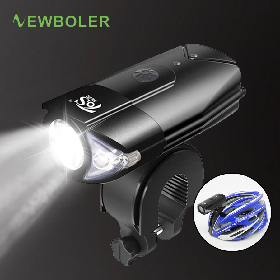 Tanie NEWBOLER 1200 lumenów latarka rowerowa dla kask rowerowy doprowadziły światła reflektorów USB rower na akumulator światło przednie MTB jazda na rowerze latarnia