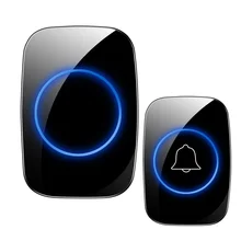 

Home Wireless Doorbell 433Mhz Welcome Friend Smart Doorbell 150Meters Long Distance 38 Songs 3 Level Volumes Door Chimes
