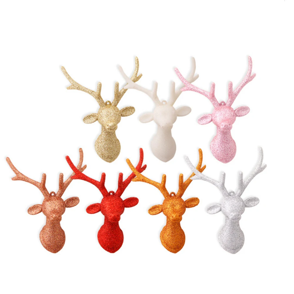 Cartoon Elk Pendant Xmas Party Decor Christmas Tree Decor Deer Pendants Christmas Decoration for Home Wedding Wall