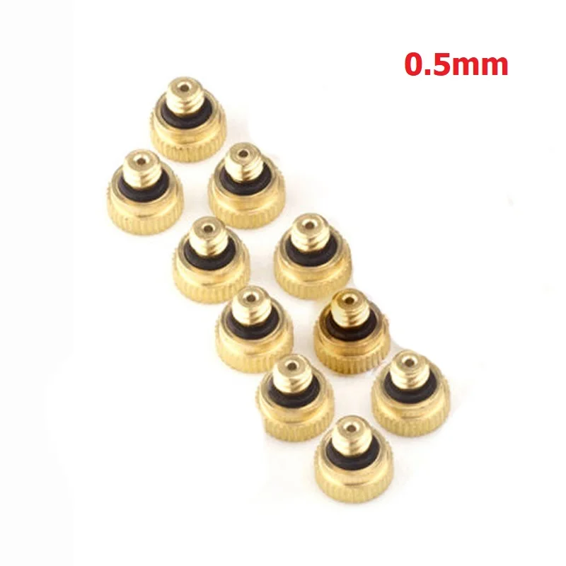 10pcs Brass Low Pressure Atomizing Mist Spray Nozzles Faucet Tap