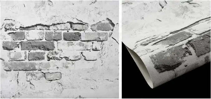 beibehang Brick pattern wallpaper brick brick head retro nostalgic fashion cement brick wall industrial wind antique wallpaper
