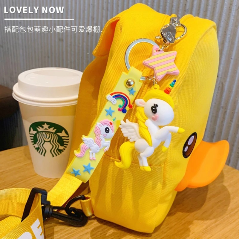 Unicorn Keychain Female Cute Cartoon Doll Car Key Lanyard Bag Phone Pendant Couple Lover Girl Gift Kawaii Child Toy Accessories 3