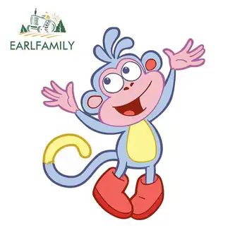 

EARLFAMILY 13cm x 11.1cm for Boots Dora The Explorer Personality Car Sticker Stikers Body for Car Vinyl Decoration Decal