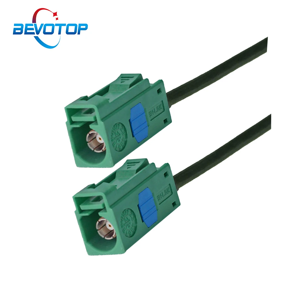 Verde Fakra E Jack Femmina A Femmina Ral 6002 Jack Rg174 Rf Cavo Coassiale Jumper Car Gps Tv Antenna Prolunga Treccia