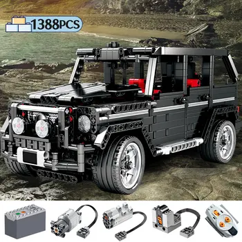 

1388pcs City For Technic RC /non-RC Racing Car SUV Building Blocks AWD Remote Control Wagon Bricks Toys For children