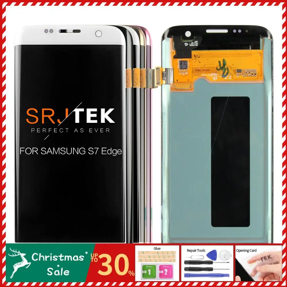 5," 2560x1440 Super AMOLED для SAMSUNG Galaxy S7 Edge ЖК-дисплей G935 G935F G935FD SM-G935 Запчасти для сенсорного экрана