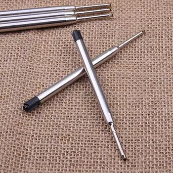 

10Pcs 0.5mm Roller Ballpoint Pen Fluent Black/Blue Ink Refill Student Stationery