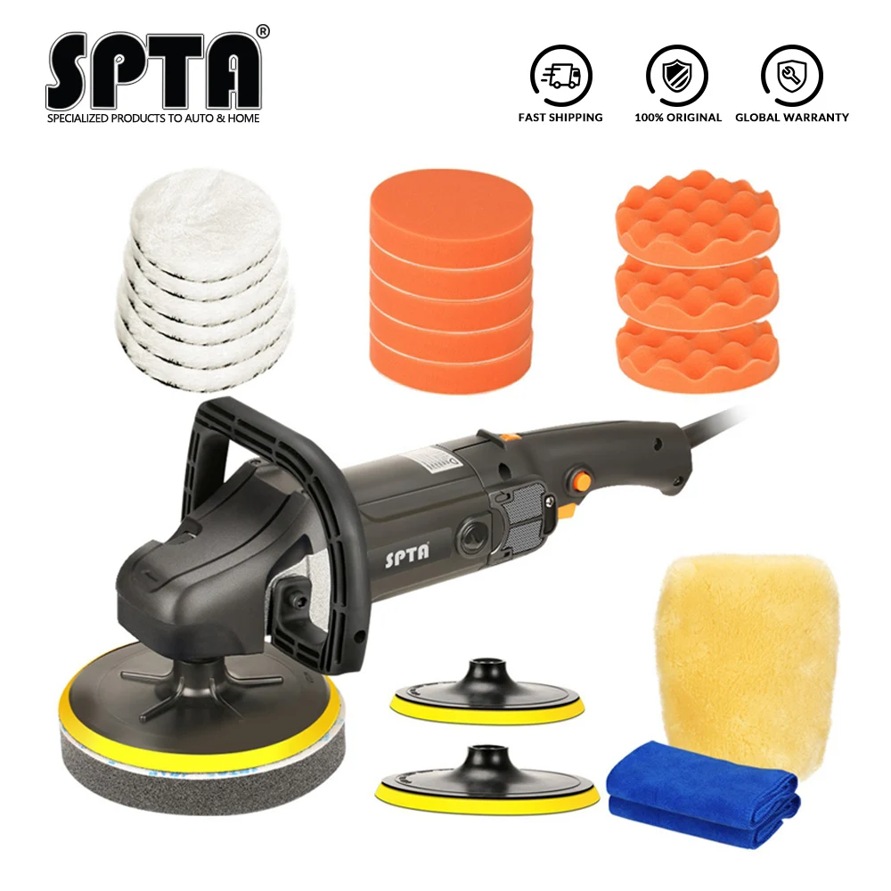 SPTA 7 Inch 180mm Variable Dreh Mini auto Polierer Auto Farbe buffer Pflege Auto Werkzeug auto Polieren Maschine Sander holz M14 Gewinde SPTA 7 Inch 180mm Variable Dreh Mini auto Polierer Auto Farbe buffer Pflege Auto Werkzeug auto Polieren Maschine Sander holz M14 Gewinde
