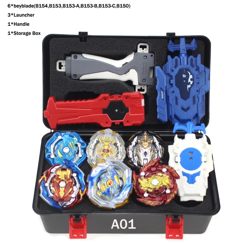 Tops Beyblades Burst Set Toys Bayblade box Bay blades Metal Fusion Fighting Gyro With Launcher Spinning Top Bey Blade Toys