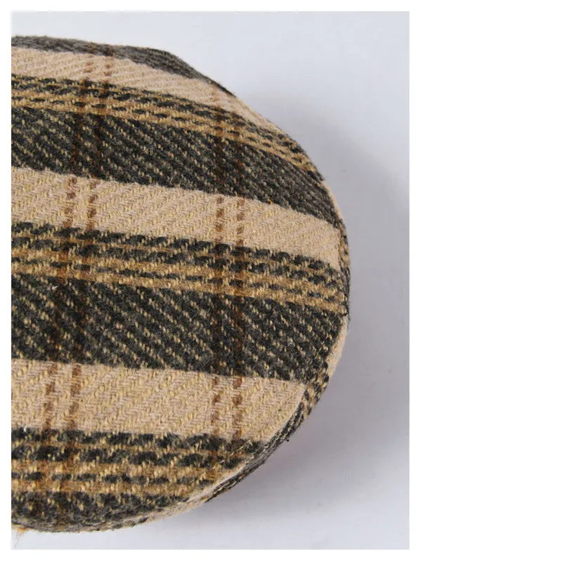 Англия Винтаж кепка газетчика шапки осень/зима Берет для женщин в полоску головной убор в клетку шляпа для девочек плоская шляпа для женщин