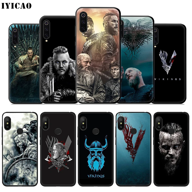 IYICAO Vikings TV Shows Soft Case for Xiaomi Mi A3 A2 A1 10 9T CC9E CC9 9 8 6 Se Lite F1 5X 6X MiA1 MiA2 MiA3 |