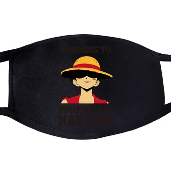 

One Piece Luffy Anime The Pirate King Dustproof Mouth Mask Face Unisex Reusable Fabric Anti Pollution Reusable Washable Masks