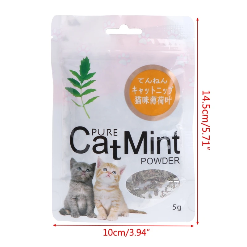 Mint Natural Organic Premium Treats Catnip Menthol Kitten Funny Flavor Sleep