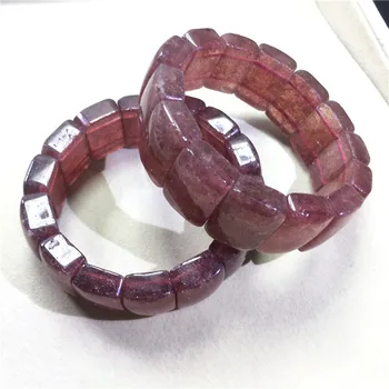 

Natural strawberry crystal bracelet