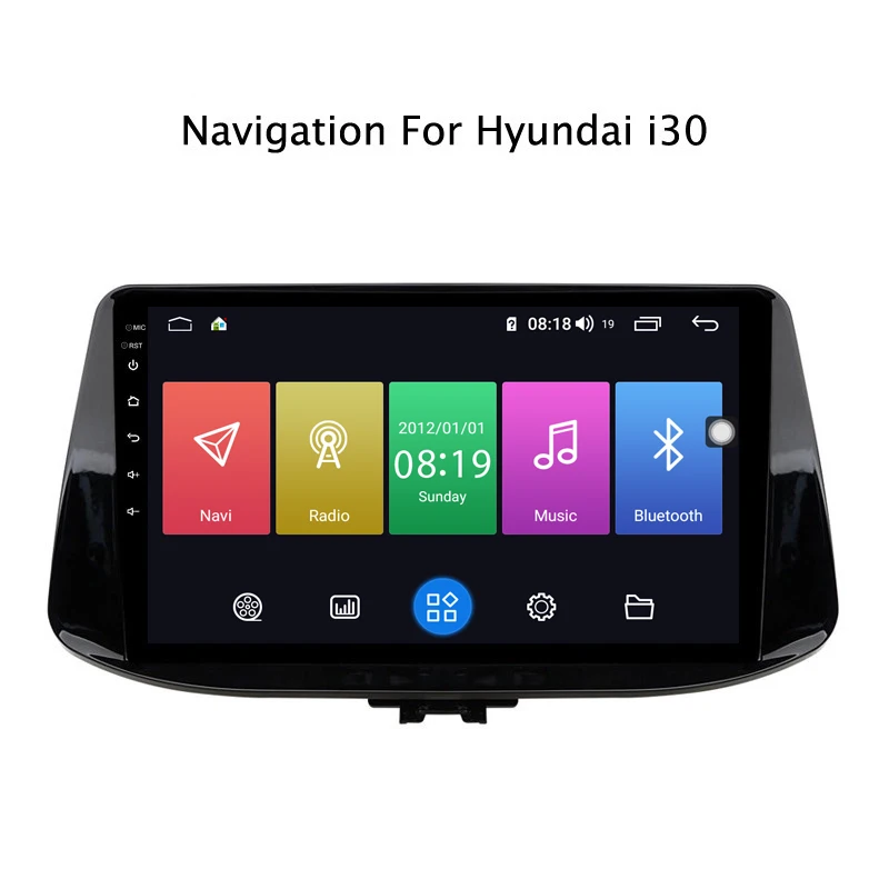 Ectwodvd 9 дюймов Andriod 8 1 автомобильный DVD gps для hyundai i30 2017 2018 4G ram 64G rom CarPlay DSP LTE с wifi |