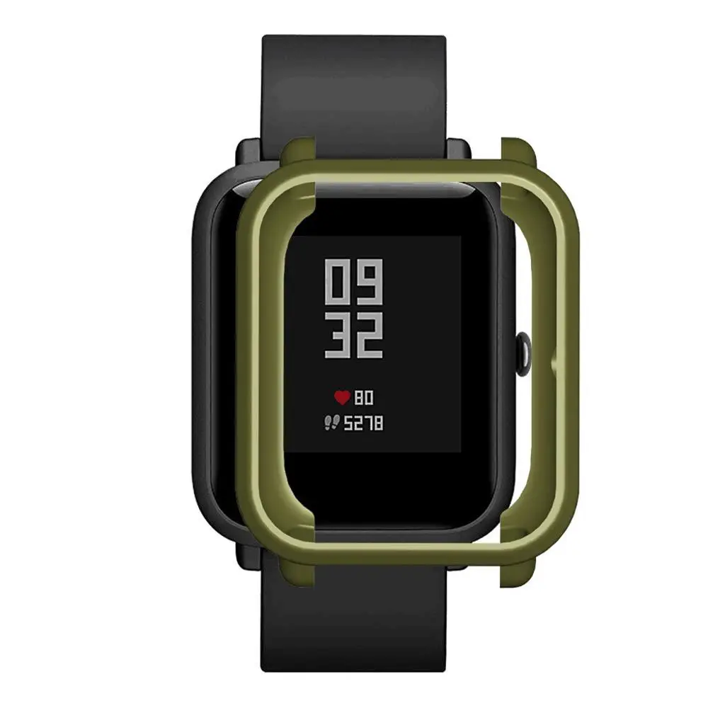 Мягкая термополиуретановая крышка-чехол защитная оболочка для Xiaomi Huami Amazfit Bip Youth/Lite часы-украшение ударопрочный точный вырез легкий
