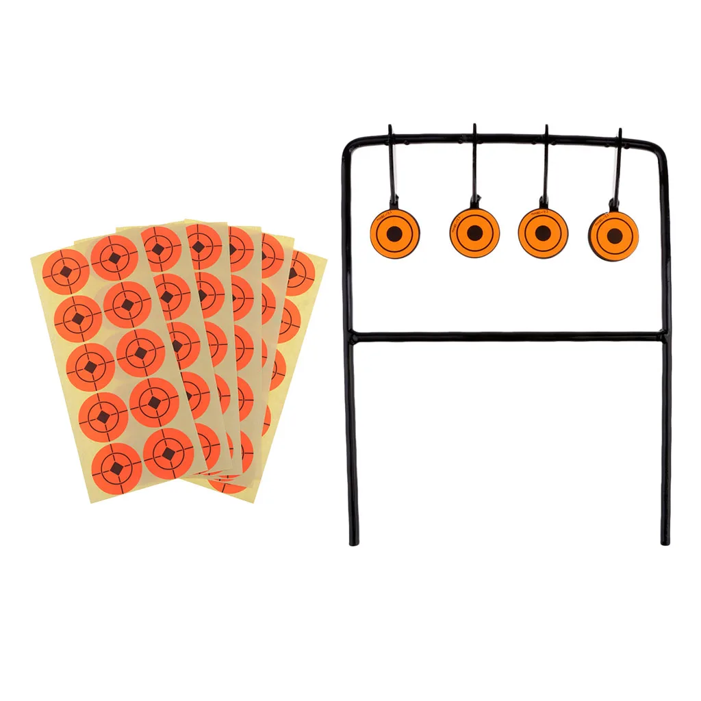 Self Resetting Spinning Shooting Gallery Target Plinking Range + 250 Stickers