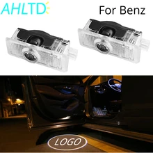 2 шт., светильник для проектора с логотипом на дверь автомобиля, лампа для Mercedes Benz CLA-Class, для пары E C A207 CLS C218