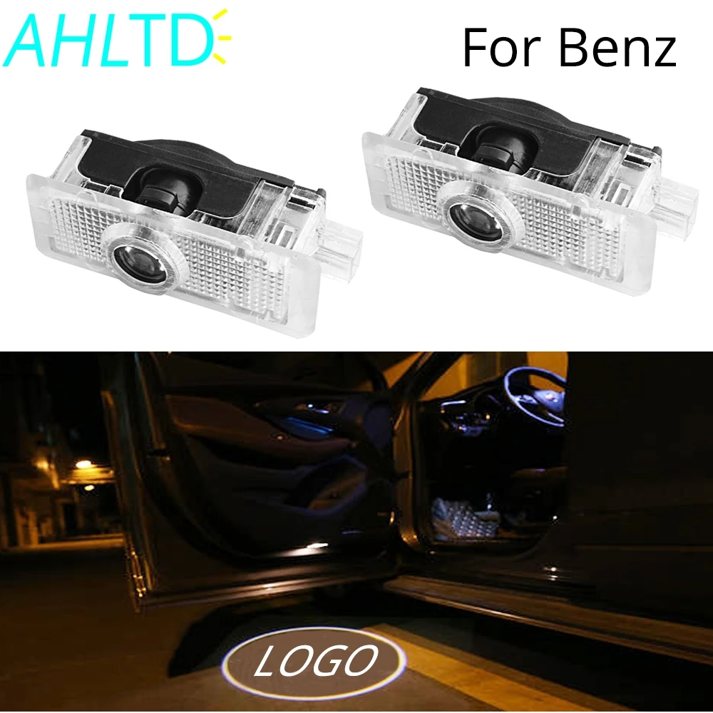 

2Pcs Car Door Logo Projector Light Welcome Lamp Courtesy Laser For Mercedes Benz CLA-Class Couple E C A207 CLS C218